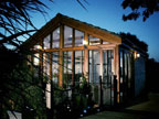studioni garden lodge night shot