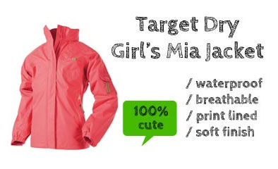 Target Dry Girls Mia Waterproof Jacket, Red