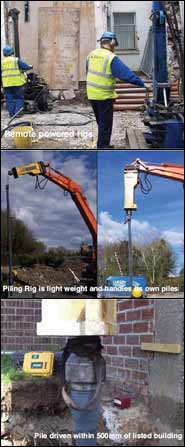 class pipe piling steel n Foundations Belfast Piling  Ltd.,  Larsen Mini Bottom