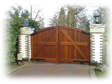 Steel & Wooden Electric Gates