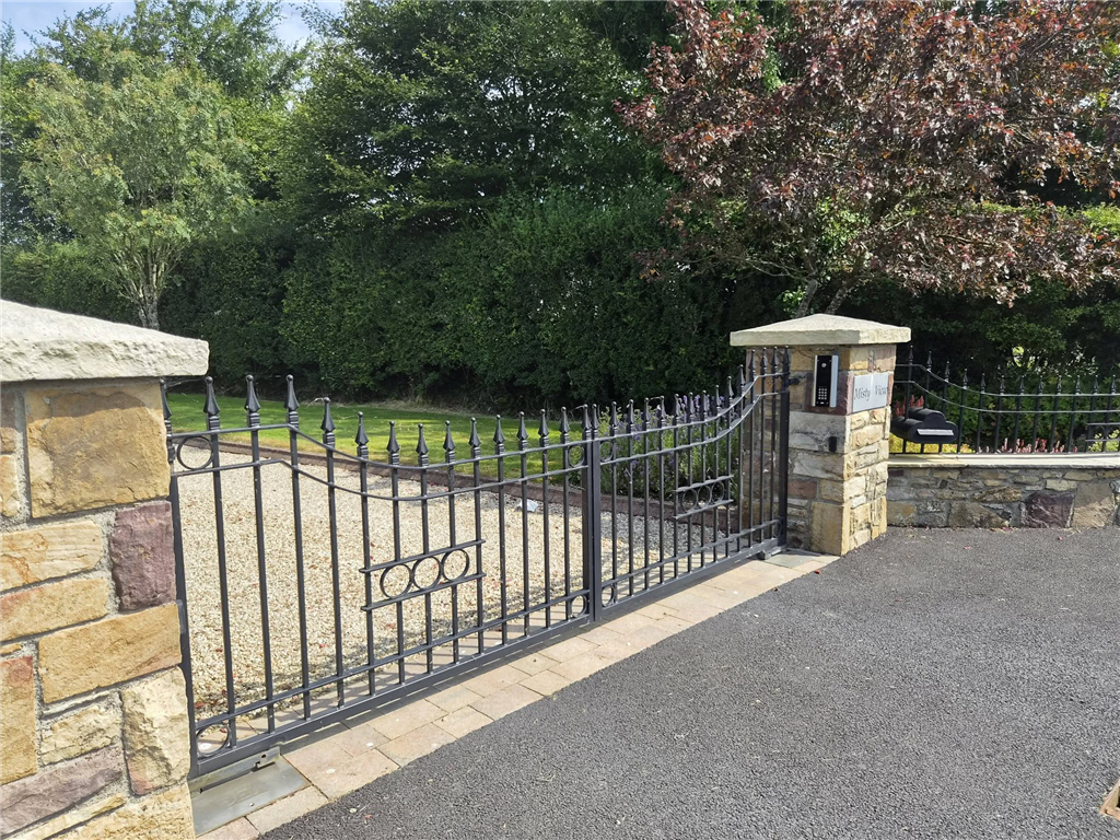 Bespoke railings and metalwork by Euroscroll Northern Ireland