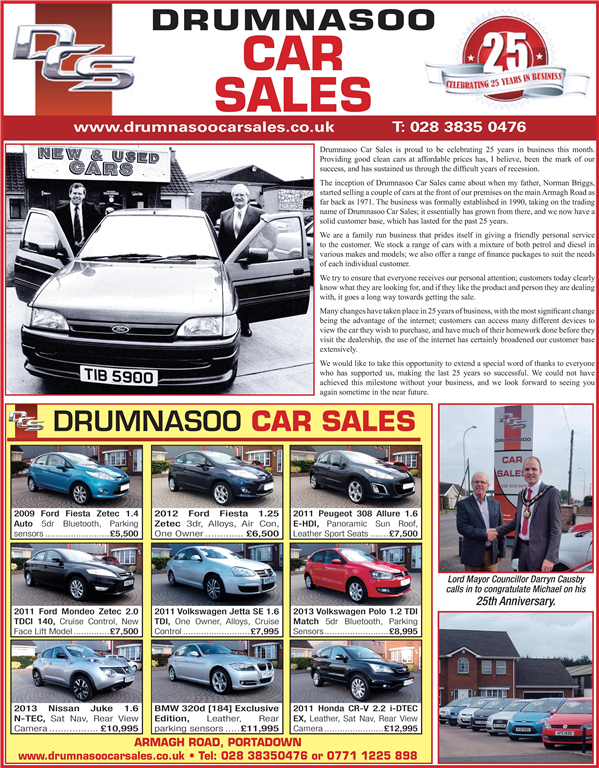 Drumnasoo Car Sales Portadown, Portadown Used Cars Portadown Used