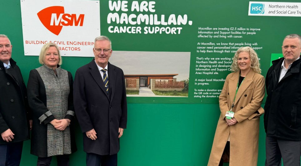 Health Minister Visits Site of New £3.5m Macmillan Centre